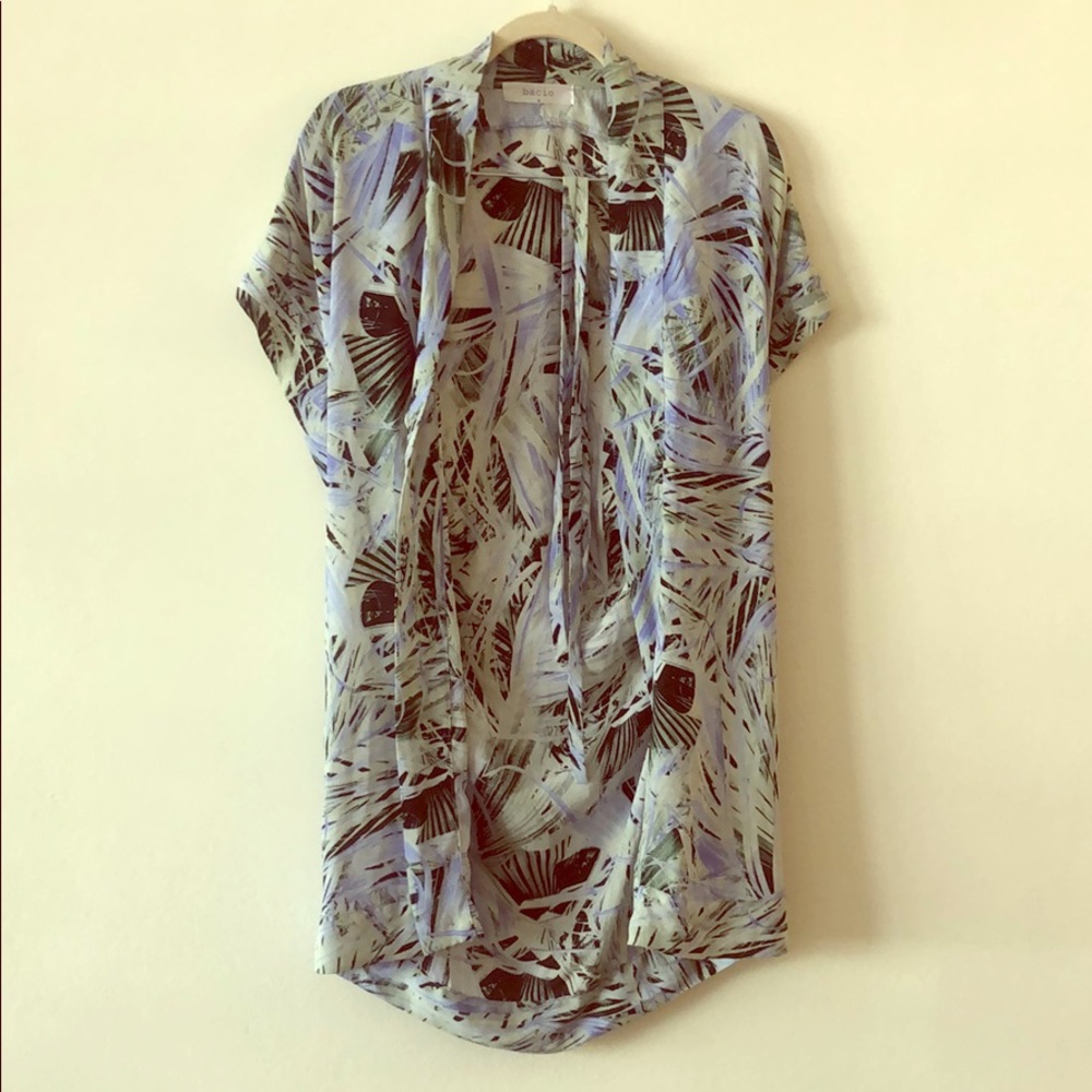 Tropical themed swim cover up